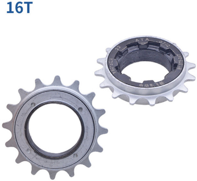 카본체인링 BMX 자전거용 싱글 스피드 프리휠 픽시 바이크 리어 코그 휠 스프로킷 자전거 사이클링 기어 액세서리 12T 16T 톱니 1 개, 01 CHINA