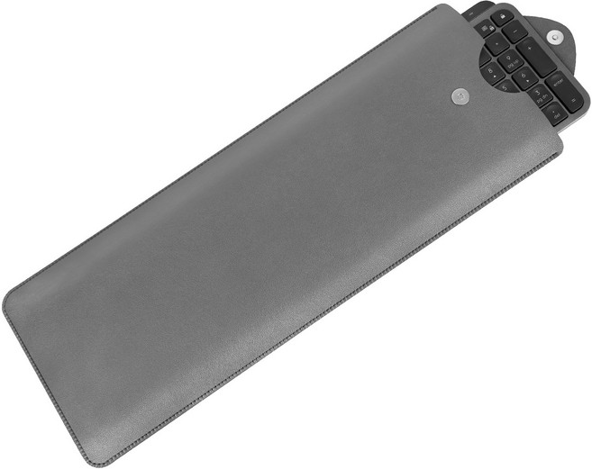 Geekria 비건 가죽 키보드 휴대용 케이스 MX Keys 고급 무선 조명 키보드 케이스 보호용 여행 가방 키보드 커버 (진한 회색), 진한 회색
