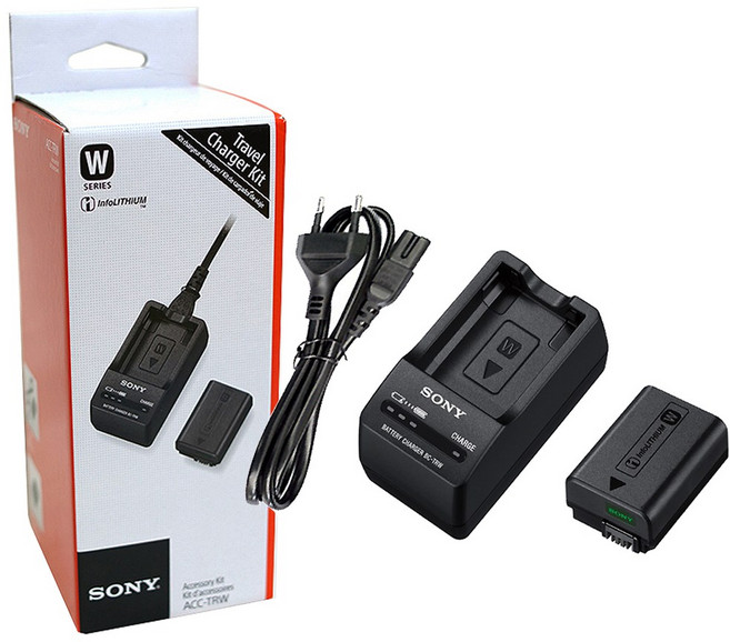 소니 ACC-TRW 충전기 셋트 NP-FW50 배터리 + BC-TRW 충전기 공식대리점 hi, 1개