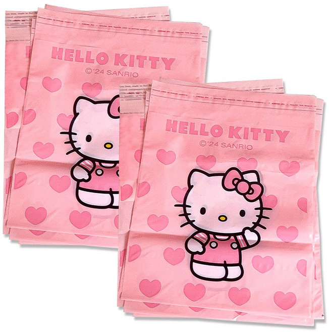 레더스 산리오 차량용 쓰레기봉투, 60개, 헬로키티 S85H03