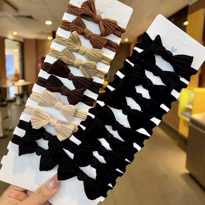 리본머리끈 고탄성 스크런치 곱창밴드 20개