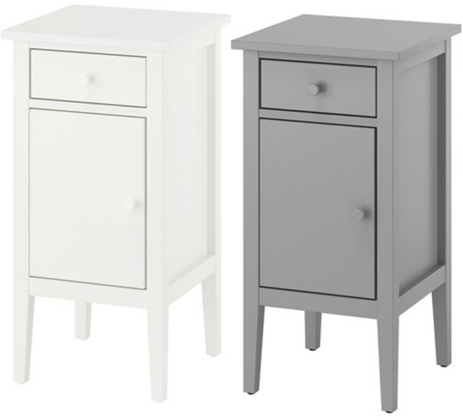 이케아 GULLABERG 굴라베리 침대협탁 서랍1+도어, 2단, 그레이