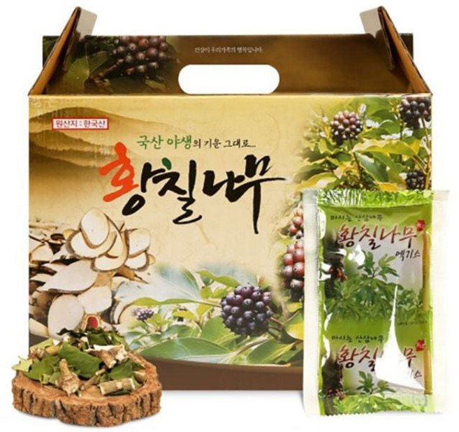 황칠 나무즙 1박스 100mlx6p 분말 천연 가루 식료품 식품 원료 건강 진액 기능 스마트홈-샵, 1개