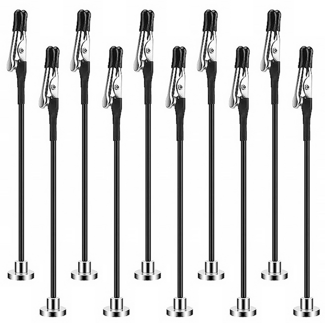 리브문 모기향 고정 집게 자석 홀더 (블랙), 10개