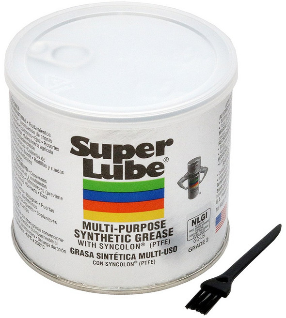 슈퍼루브 테프론 구리스 400g 브러쉬 세트 미국산 미제 키보드 커피머신 식품용 식용 윤활제 방청 고온 내열, 1개