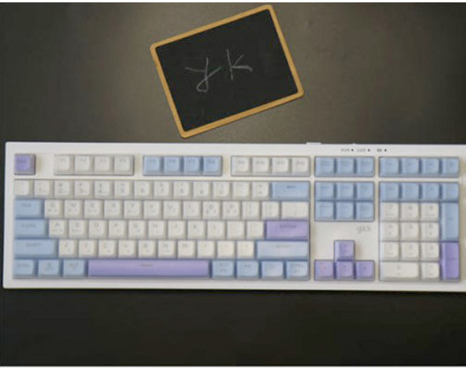 와이케이몰 지클릭커 오피스프로 WMK90 사일런스 M 108키 키스킨 옵션별 개별상품 고탄력 고급 TPU 방수 키보드 커버, 키캡이 낮은 두꺼운 키스킨 104키, 1개