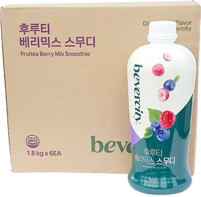 베버시티 후루티 베리믹스스무디 1.8kg 6개 - 쿠팡