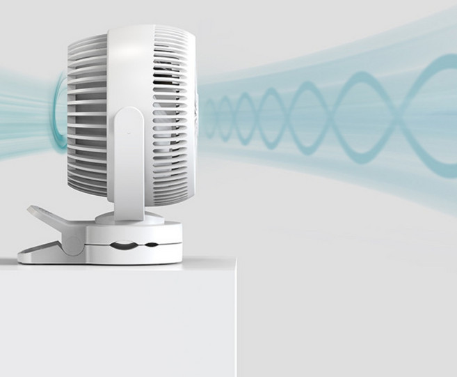 레브 탁상용 BLDC 미니 책상 벽걸이 집게형 클립형 마그네틱 캠핑용 선풍기, 블랙