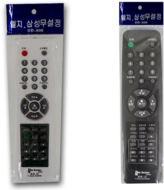 LG 엘지 삼성 무설정 TV 티비 리모콘 리모컨 800, 1개