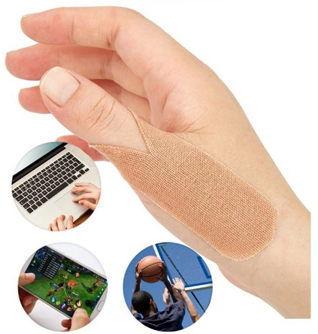 염좌방지 손가락관절패치 방수형 V자테이프, 1박스, 스킨