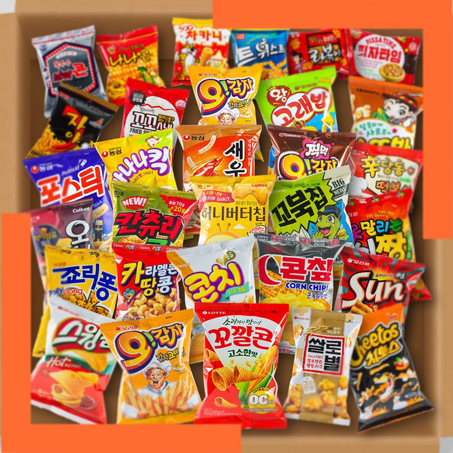 봉지과자종합선물세트 봉지과자혼합 종합과자선물세트, 1박스, 봉지과자선물세트(봉지과자31종END왕)