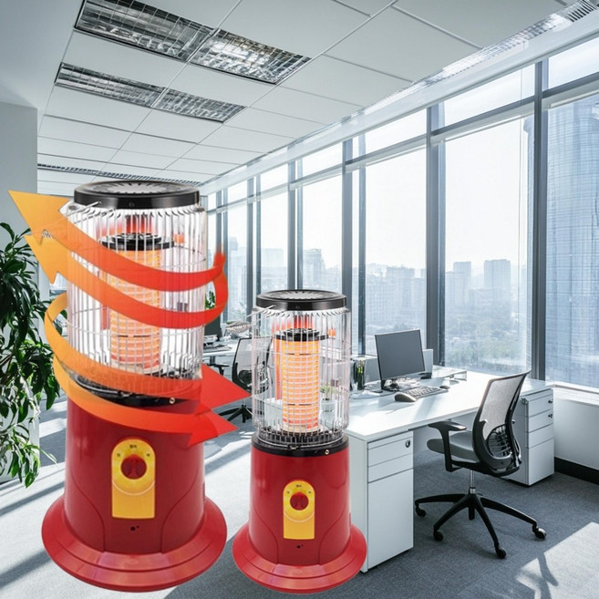 HN 혀누닷컴 국산 업소용 사무실 원적외선 세라믹 전기 히터 26m2 캠핑 가정용 원룸 난로 거실 공장 산업용, 빨간색, 원적외선세라믹히터