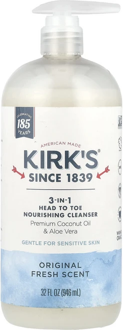Kirk's 3-in-1 헤드 투 토 너리싱 클렌저 오리지널 프레시 946ml(32fl oz), Kirks3in1헤드투토너리싱클렌저오리지널프레시946m, 1개, 946ml - 쿠팡