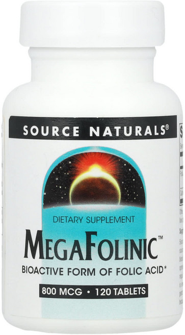 소스 내추럴스 메가폴리닉™ 800mcg 120정, 1개