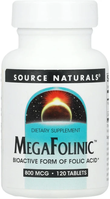 소스 내추럴스 메가폴리닉™ 800mcg 120정, 1개 - 쿠팡