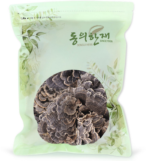 동의한재 자연산 국산 운지버섯 구름버섯, 500g, 1개