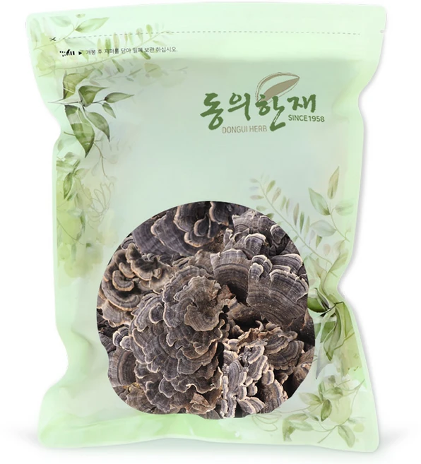 동의한재 자연산 국산 운지버섯 구름버섯, 500g, 1개 - 쿠팡