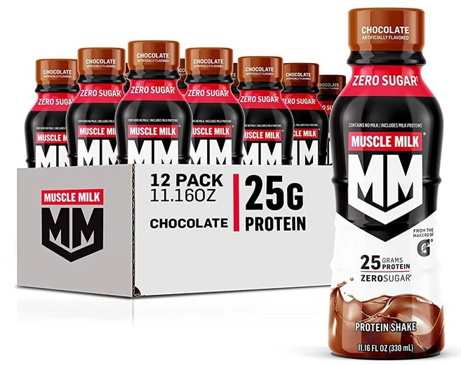 Muscle Milk 정품 단백질 쉐이크 초콜릿 단백질 25g 300ml 12팩, 1개 - 쿠팡