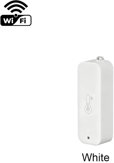 Tuya Wifi/Zigbee 스마트 온도 습도 센서 야외 IP65 방수 라이프 알렉사 구글용, 03 1PCS Wifi White