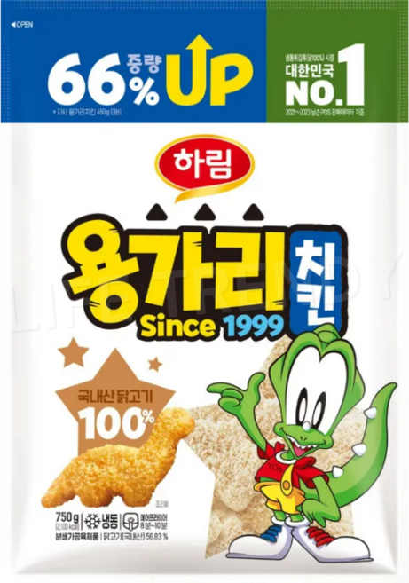 하림 용가리 치킨, 750g, 1개