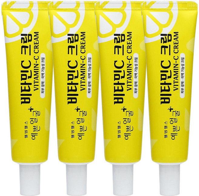 웰빙헬스팜 예쁜얼굴 비타민C 크림, 25g, 4개