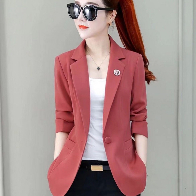 쩐쿠 여성 카라넥 슬림핏 자켓 오피스룩 데일리 아우터 Z22