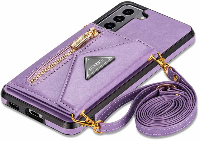 신서엔코 갤럭시 케이스 카드 지갑 스트랩 가죽 핸드폰케이스