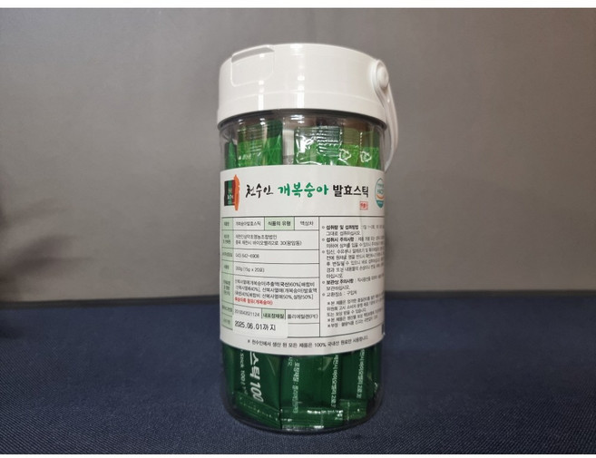 [휴대용] 대용량 15g x 20포 개복숭아 기침 가래 기관지에 탁월 발효효소 엑기스, 1개