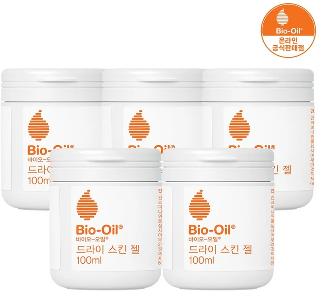 바이오오일 드라이 스킨 젤, 5개, 100ml - 쿠팡