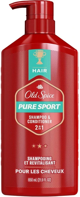 올드스파이스 퓨어 스포츠 2in1 샴푸 & 컨디셔너, 1개, 650ml - 쿠팡