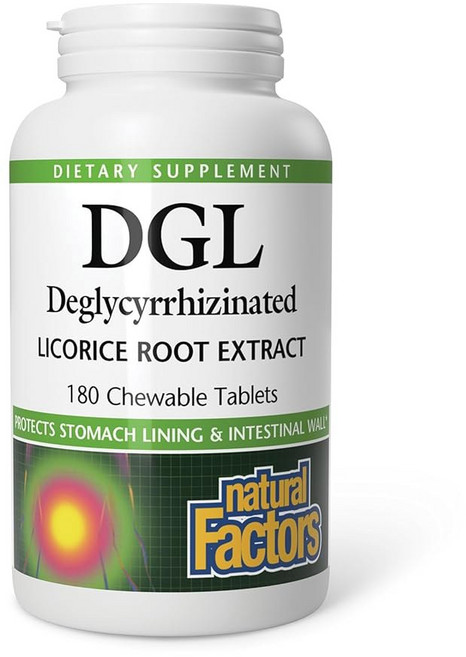 자연 요인 츄어블 - 감초 뿌리 추출물이 함유된 소화 지원 보충제 정제가 위 안감 및 을 지원합니다 비-GMO 글루텐 프리 정제 90개(90인분, 1개, 90정