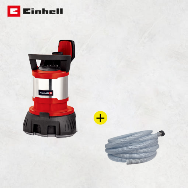 아인헬 오수 청수 1mm 수중 양수기 모터 펌프 GE-DP 7330 EH0257 + 25파이 나선 호스, 1개