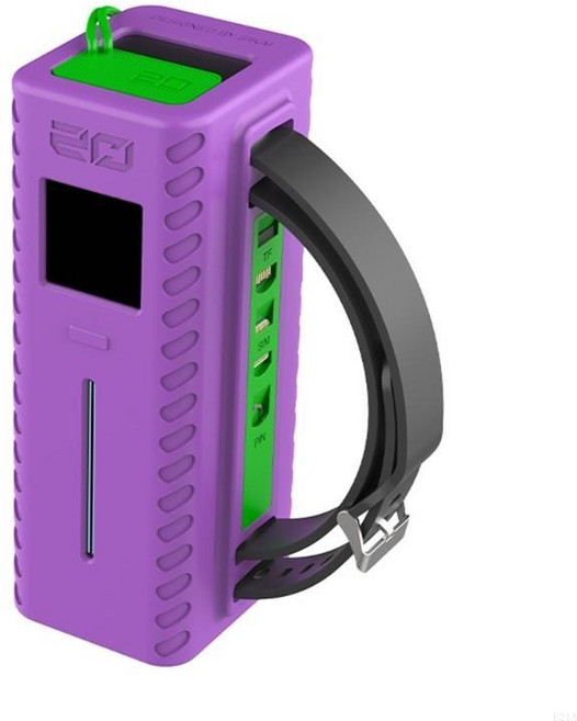 Antidust 플러그가있는 여행 친화적 인 실리콘 저장 케이스 Cuktech No.20 보호 슬리브의 마모에 내성, 06 for Purple, 1개