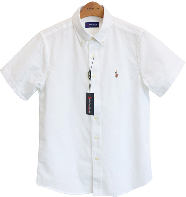 라파클럽 남녀공용 옥스포드 반팔 남방 셔츠