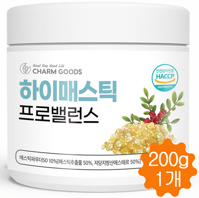 매스틱 분말 가루 하이 매스틱검 그리스 키오스 메스틱 속편한 파우더, 1개, 200g