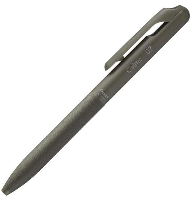日本飛龍 Pentel Calme 0.5 / 0.7 靜音 單色 / 3色 / 多機能 輕油原子筆 -耕嶢工坊, 1個, 單色筆-綠軸黑墨 (0.7mm), 綠軸黑墨