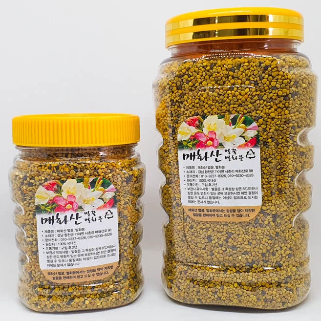 국내산 먹는 꿀벌화분 500g 1kg 꽃가루 벌꿀화분 비폴렌, 1개 - 쿠팡