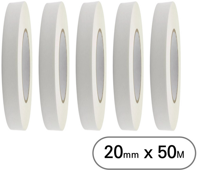 아트위브 대용량 종이 마스킹 테이프 아이보리 20mm (50M), 5개