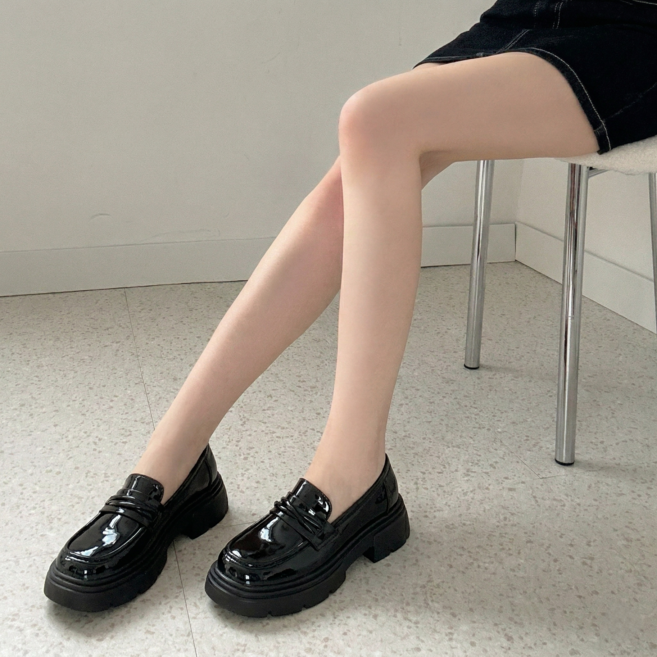 디아쿠아 오필리어 5cm 청키 크로스포인트 키높이 로퍼