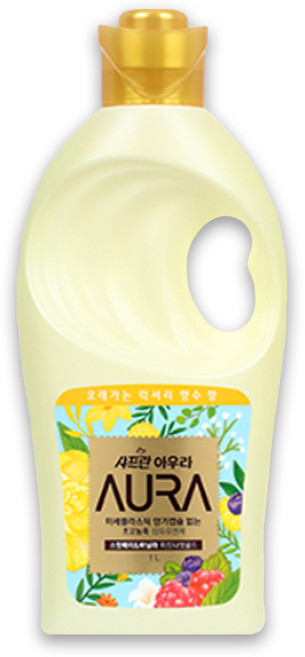 샤프란 아우라 고농축 섬유유연제 미드나잇 골드, 1개, 1L