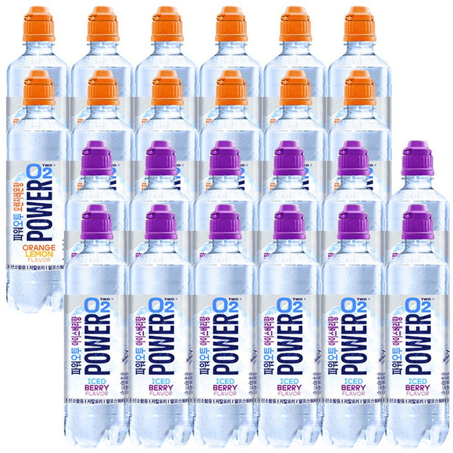 파워오투 오렌지레몬+아이스베리, 1세트, 500ml