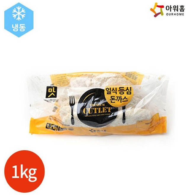 아워홈 행복한맛남 일식등심돈까스, 1개, 1kg