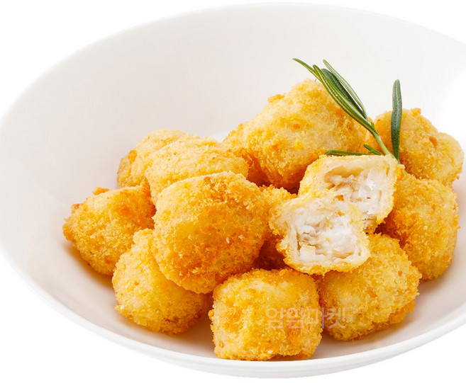 [얌얌마켓] 청정원 큐브순살 가자미까스 1kg 생선튀김 (아이스팩+드라이아이스 포함)