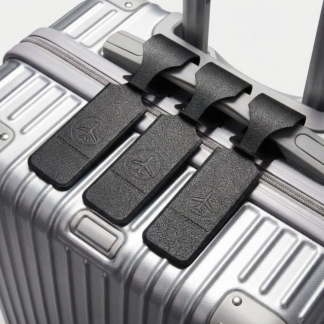 가죽 캐리어 네임택 여행용 가방 네임텍 3개 세트