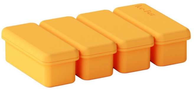 여름 실리콘 스틱 긴막대 얼음틀 가정용 냉장고 위스키아이스, 옐로우, 1개