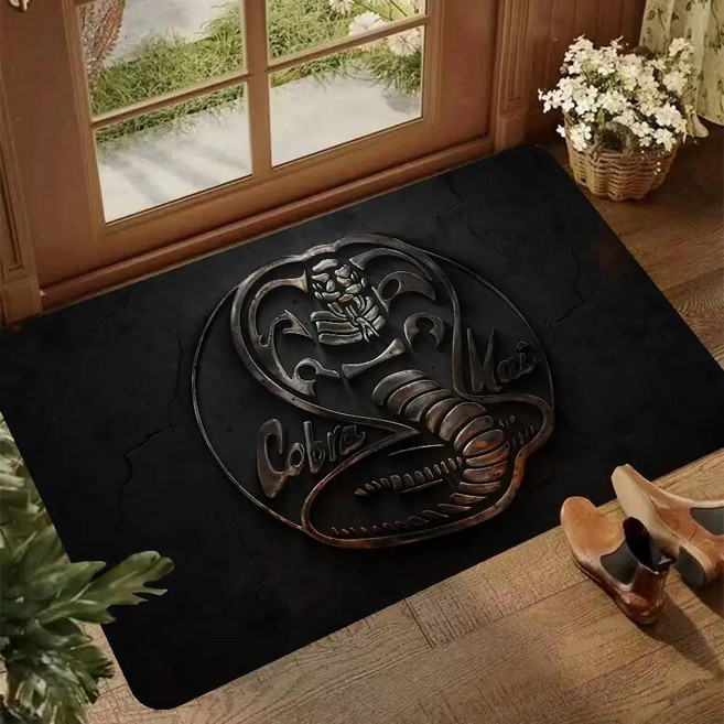 클래식 드라마 코브라 카이 입구 도어 매트 북유럽 스타일 홈 도어매트 욕실화장실 침실 호텔 장식, 1개, 10. z10 / G. 100x150 cm