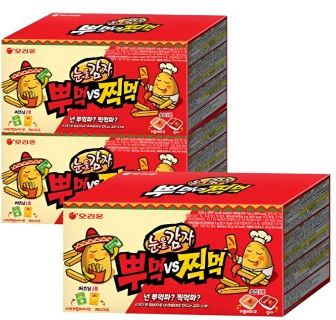 오리온 눈을감자 뿌먹 찍먹, 220g, 3개