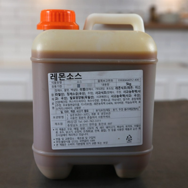 상경식품 새콤달콤 레몬소스 5KG 탕수육 돈까스 파닭, 1개