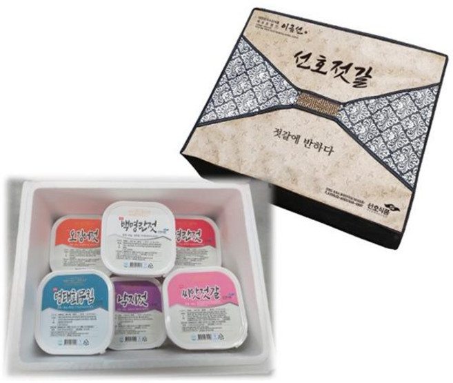 선호식품 미니젓갈6종세트(백명란젓골드명란젓오징어젓낙지젓씨앗젓갈명태회무침 각200g), 6개, 200g