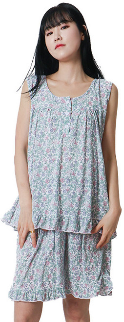 폭스 냉감 A타입 민소매 잠옷세트 E6 여성용